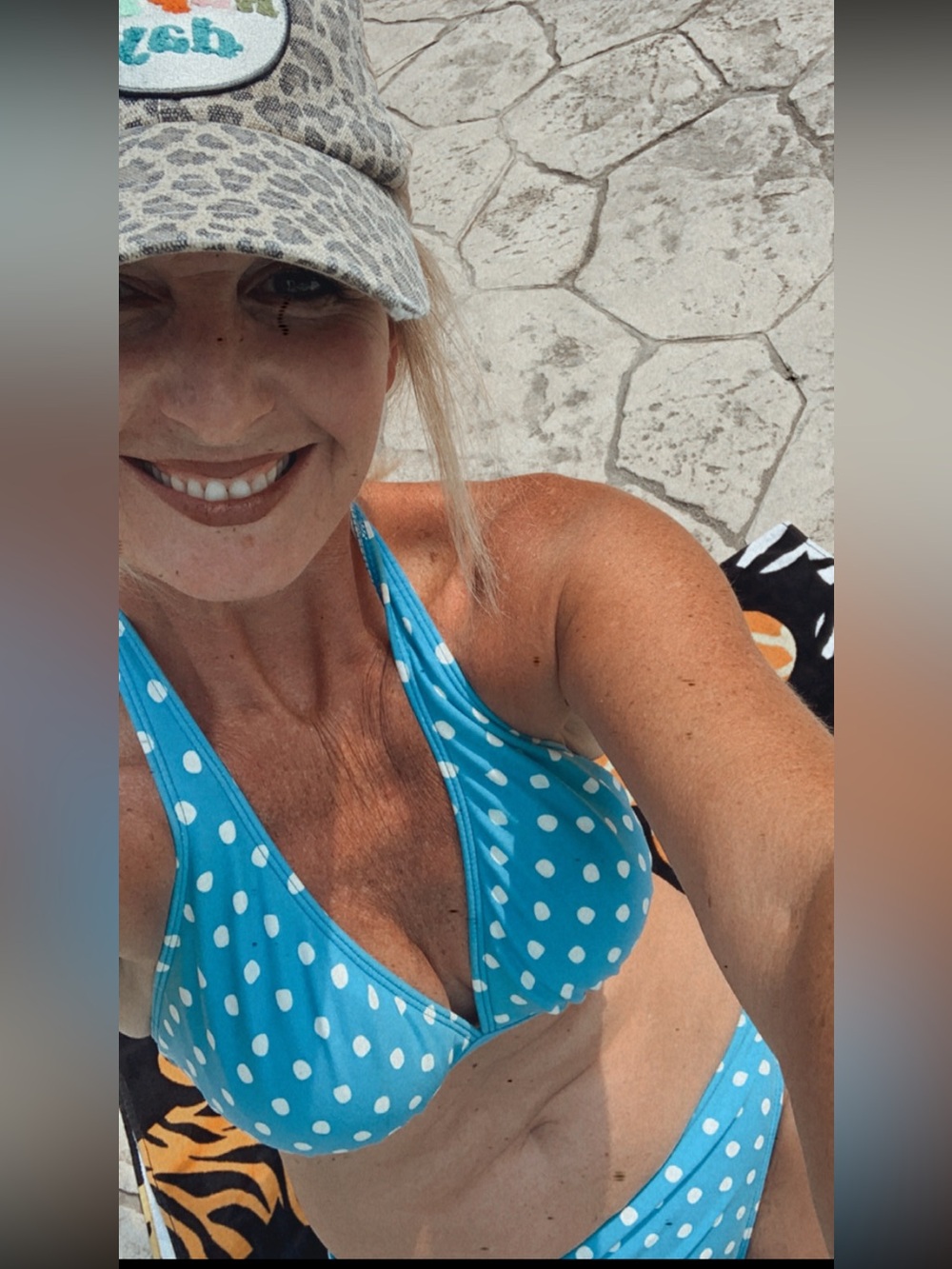 Blue Polka Dot Bikini